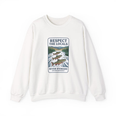 Respect the Locals River Steward Sweatshirt | Vintage National Park Wildlife