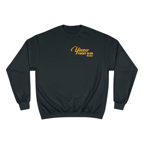 Yinzer Yacht Club - PRINT ON  BACK - Champion Sweatshirt Sweatshirt Printify Black S 