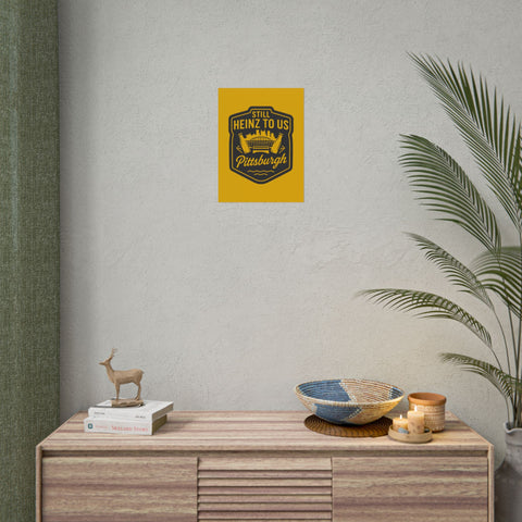Rolled Art Poster – Pittsburgh Vintage Football Stadium Print with Giclée Color