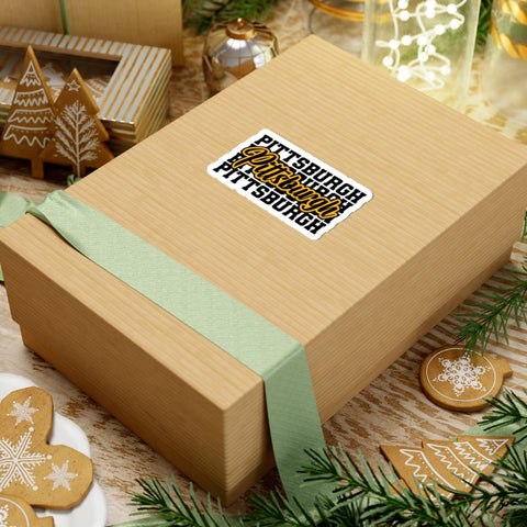 Pittsburgh Typography -  Kiss-Cut Stickers