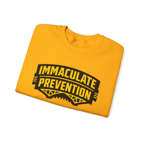 Immaculate Prevention Pittsburgh Football Crewneck Sweatshirt