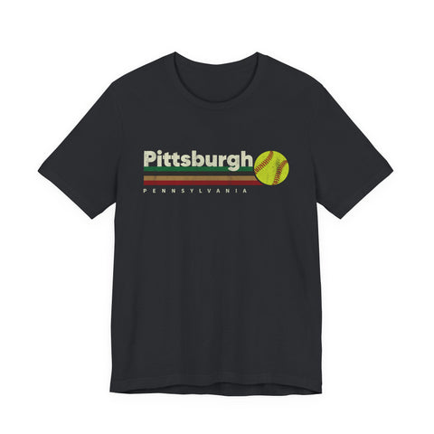 Vintage Pittsburgh Softball - Unisex Jersey Short Sleeve Tee