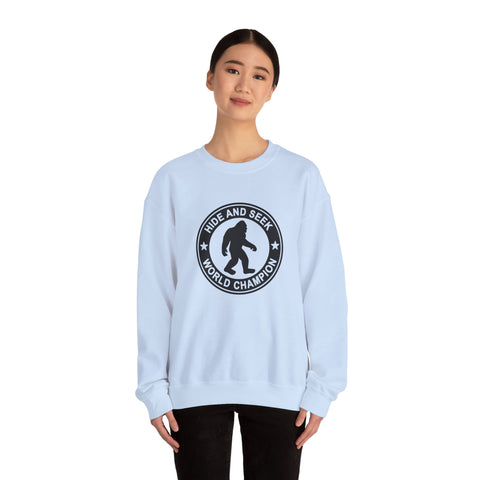 Bigfoot Hide and Seek Champion (Pittsburgh Sarcasm Series) - Heavy Blend™ Crewneck Sweatshirt