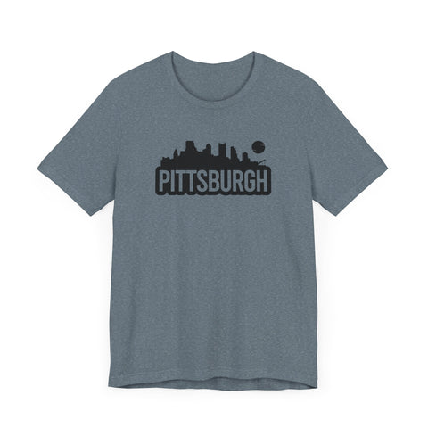 Pittsburgh Bold Skyline T-Shirt  - Unisex bella+canvas 3001 T-Shirt Printify   