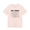 The 'Burgh Retro Map   - Short Sleeve Tee T-Shirt Printify   