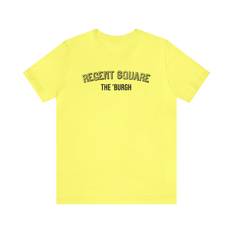 Regent Square - The Burgh Neighborhood Series - Unisex Jersey Short Sleeve Tee T-Shirt Printify Yellow M 