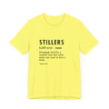 Pittsburghese Definition Series - Stillers - Short Sleeve Tee T-Shirt Printify Yellow XS