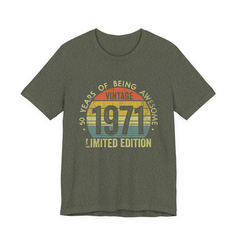 Vintage 1971 Awesome - Unisex Jersey Short Sleeve Tee