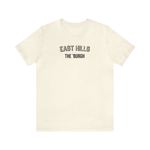 East Hills  - The Burgh Neighborhood Series - Unisex Jersey Short Sleeve Tee T-Shirt Printify Natural S 