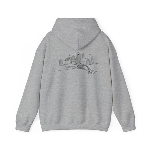 Pittsburgh Skyline Unisex Heavy Blend™ Hooded Sweatshirt