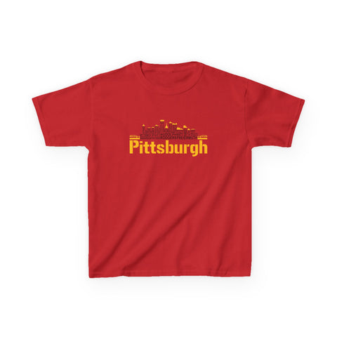 Pittsburgh Football Team Names - Kids Graphic T-Shirt