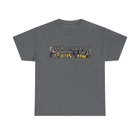 Pittsburgh Football Players - Unisex Heavy Cotton Tee