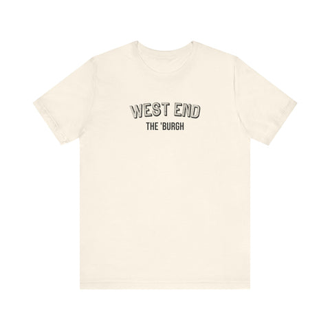 West End - The Burgh Neighborhood Series - Unisex Jersey Short Sleeve Tee