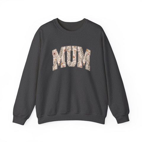 Pittsburgh “Mum” Sweatshirt – Yinzer Mother’s Day Crewneck Mom Floral Varsity