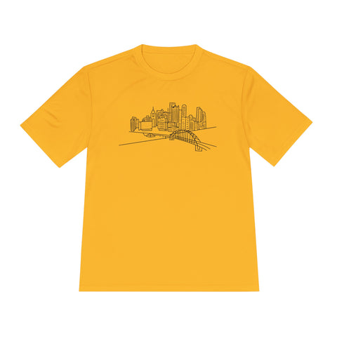 Pittsburgh Skyline - Sport-Tek Unisex Moisture Wicking Tee
