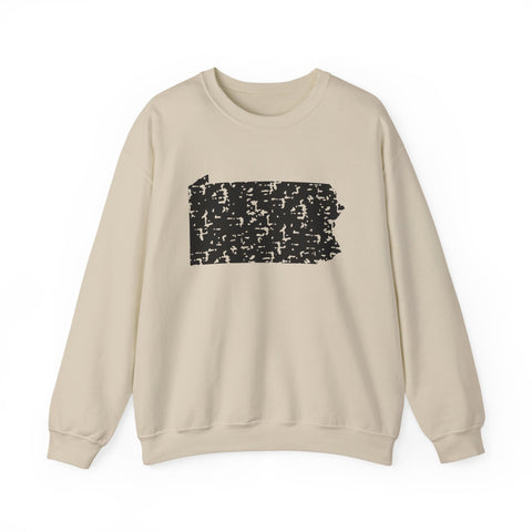 Pennsylvania Grunge - Heavy Blend™ Crewneck Sweatshirt