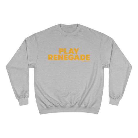 Play Renegade - Champion Sweatshirt Sweatshirt Printify Light Steel S 