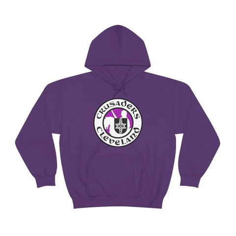 Cleveland Crusaders Hoodie  Vintage Ice Hockey Purple S 