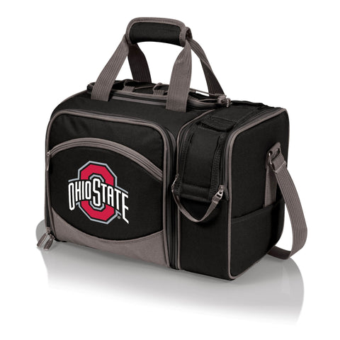 Ohio State Buckeyes - Malibu Picnic Basket Cooler Cooler Picnic Time Family of Brands Black  