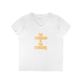 The Standard is the Standard - Ladies' V-Neck T-Shirt V-neck Printify S White