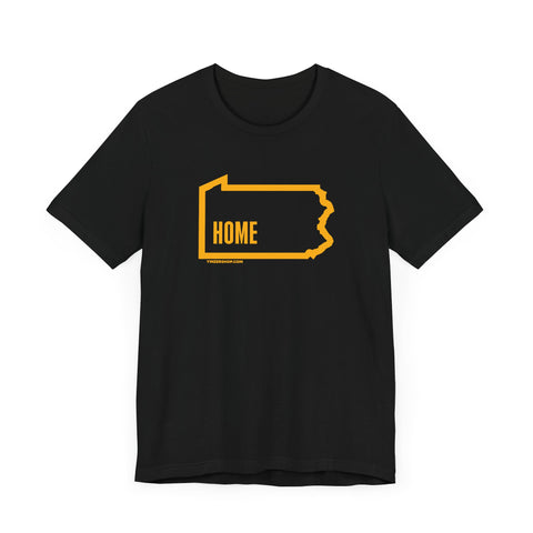 Pittsburgh, Pennsylvania, Home  - Short Sleeve Tee T-Shirt Printify   