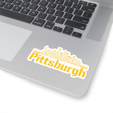 Pittsburgh Football Team Names -  Kiss-Cut Stickers