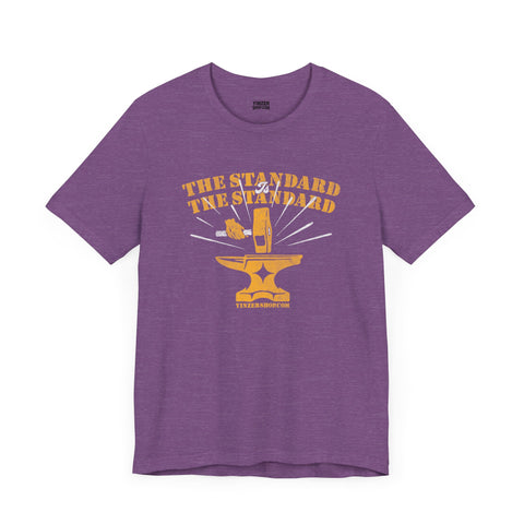 The Standard is The Standard - Hammer Anvil - T-shirt T-Shirt Printify Heather Team Purple S 