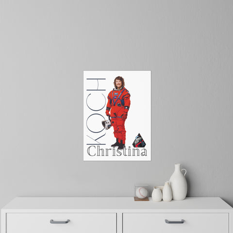 Astronaut Christina Koch Portrait Wall Decal