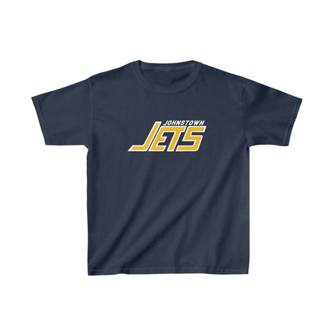 Johnstown Jets T-Shirt (Youth) T-Shirt Vintage Ice Hockey Navy XS 