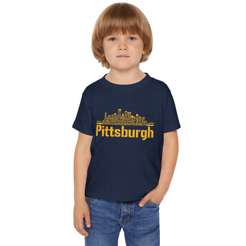 Pittsburgh Football Team Names - Toddler T-Shirt