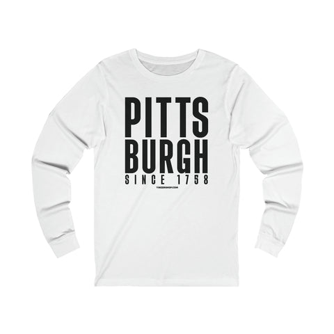 Big Pittsburgh - Long Sleeve Tee Long-sleeve Printify XS White 