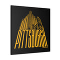 Steel Building Pittsburgh - Canvas Gallery Wrap Wall Art Canvas Printify