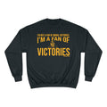 Victories - Tomlin Quote - Champion Crewneck Sweatshirt Sweatshirt Printify Black S 