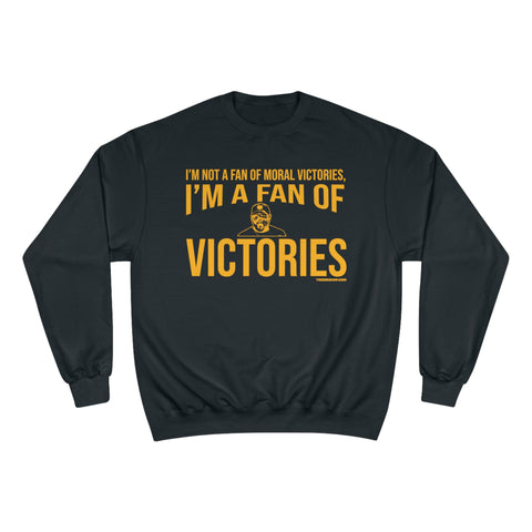 Victories - Tomlin Quote - Champion Crewneck Sweatshirt Sweatshirt Printify Black S 