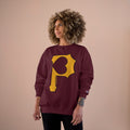 Heart of Pittsburgh - P for Pittsburgh Series - Champion Crewneck Sweatshirt Sweatshirt Printify   