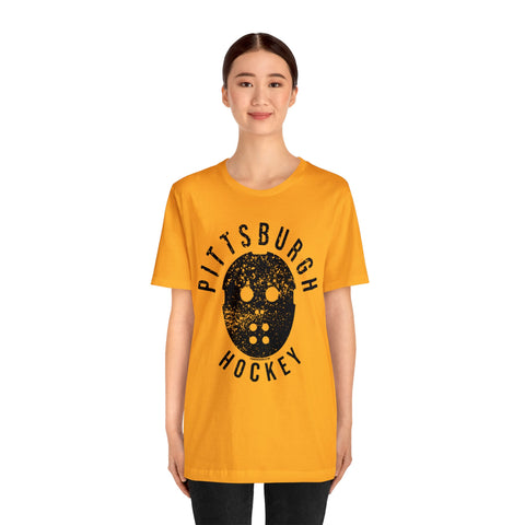 Retro Pittsburgh Hockey Shirt - Short Sleeve Tee T-Shirt Printify   