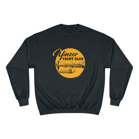 Yinzer Yacht Club - Champion Sweatshirt Sweatshirt Printify Black M