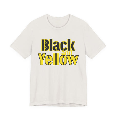 Pittsburgh Black and Yellow - Unisex Jersey Short Sleeve Tee