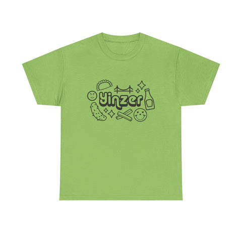 Yinzer Icon Doodles - Unisex Heavy Cotton Tee