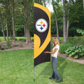 Pittsburgh Steelers Tall Team Feather Flag Kit with Flagpole Flag Party Animal, Inc.   