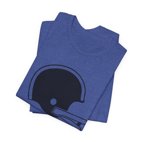 Classic Retro Football Helmet - Unisex Jersey Short Sleeve Tee