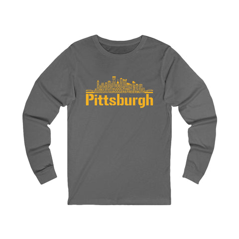 Pittsburgh Football Team Names - Unisex Long Sleeve Tee
