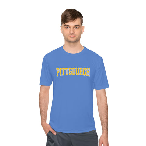 Pittsburgh Varsity Letters - Sport-Tek Unisex Moisture Wicking Tee