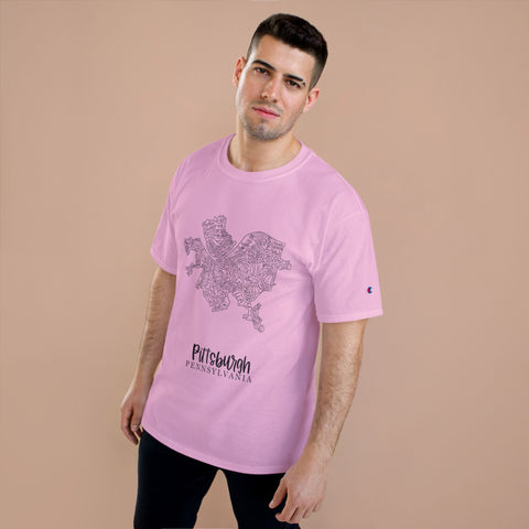 Pittsburgh Neighborhood Map T-Shirt