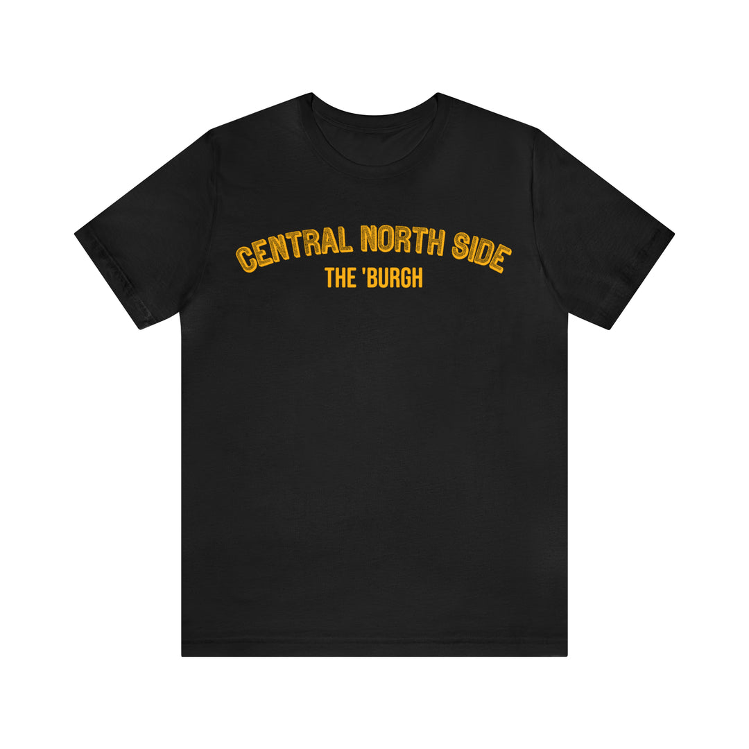 Central North Side  - The Burgh Neighborhood Series - Unisex Jersey Short Sleeve Tee T-Shirt Printify Black S 