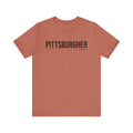 Pittsburgh PITTSBURGHER Short Sleeve T-Shirt T-Shirt Printify Heather Clay XS 