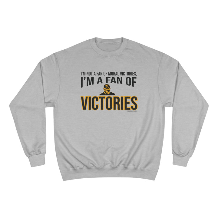 Victories - Tomlin Quote - Champion Crewneck Sweatshirt Sweatshirt Printify Light Steel S 