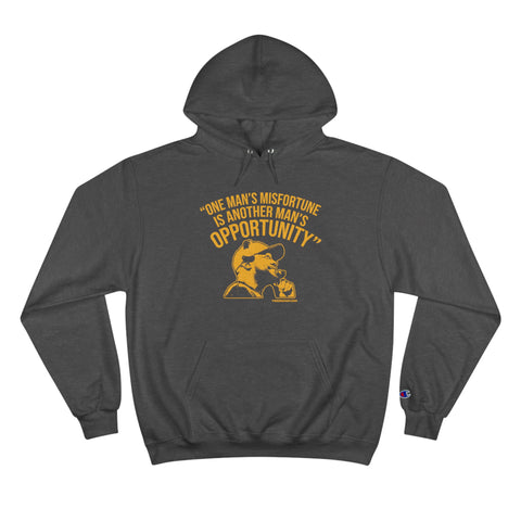 Opportunity - Tomlin Quote - Champion Hoodie Hoodie Printify Charcoal Heather S 