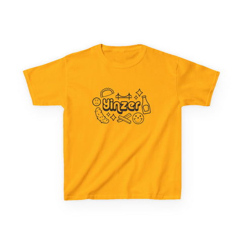 Yinzer Icon Doodles - Kids Graphic T-Shirt