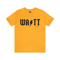 TJ Watt - AC/DC - Short Sleeve Tee T-Shirt Printify Gold S 